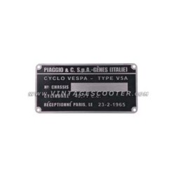 Plaque des mines Vespa 50 Modèle Francais